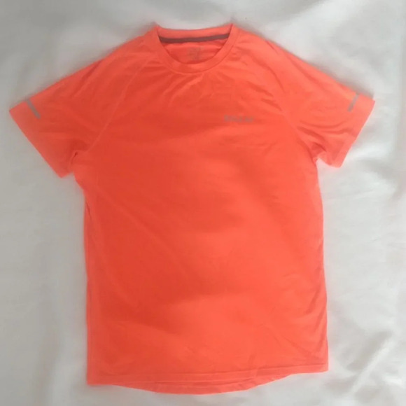 Mens baleaf quick dri reflective ORANGE work out Tshirt NWOT - Picture 6 of 7